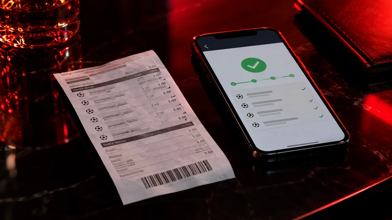 Bon și status de verificare pentru bilet Superbet